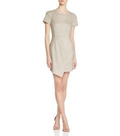 AQUA Faux Suede Dress - 100  Exclusive grey at Bloomingdales